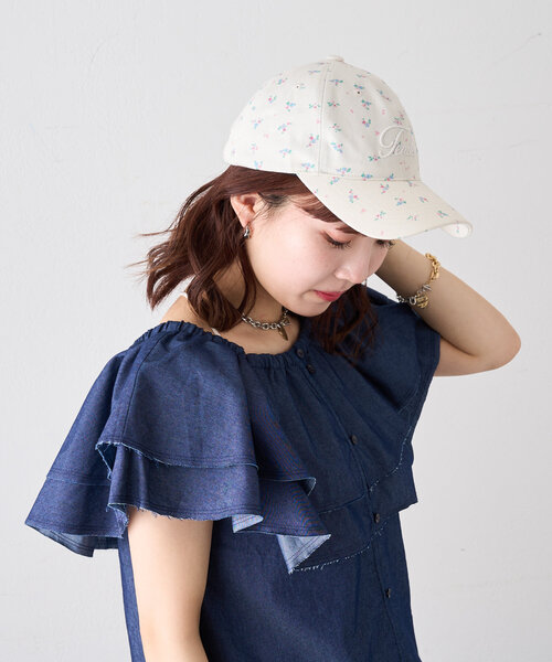 w closet（ダブルクローゼット）の「フラワーキャップ（キャップ・レディース・ピンク/アイボリー・FREE）」の9枚目の写真