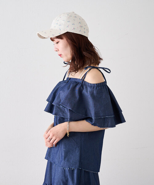 w closet（ダブルクローゼット）の「フラワーキャップ（キャップ・レディース・ピンク/アイボリー・FREE）」の11枚目の写真