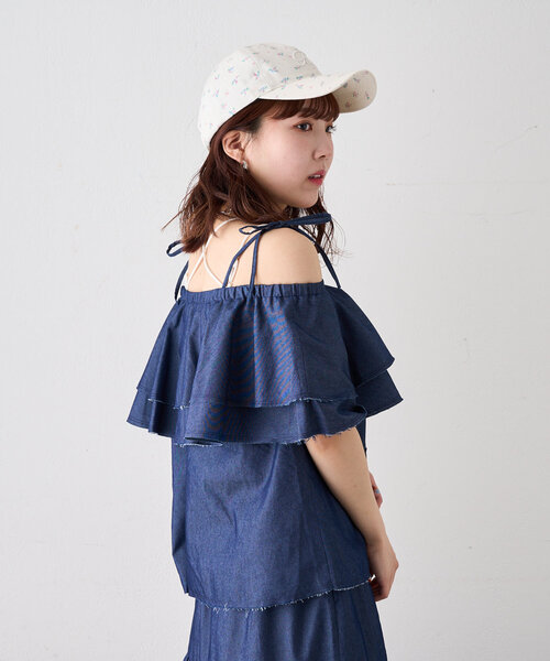 w closet（ダブルクローゼット）の「フラワーキャップ（キャップ・レディース・ピンク/アイボリー・FREE）」の12枚目の写真