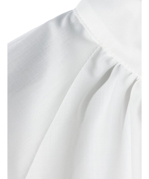 セール】MIDIUMISOLID for Ladies ハイネックギャザーブラウス