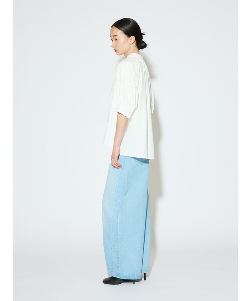 MIDIUMISOLID / ミディウミソリッド MIDIUMISOLID for Ladies ハイネックギャザーブラウス(SOPHISTICATE) ミディウミソリッド MIDIUMISOLID MIDIUMISOLID for Ladies
