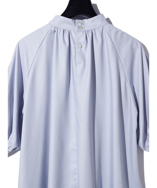 セール】MIDIUMISOLID for Ladies ハイネックギャザーブラウス