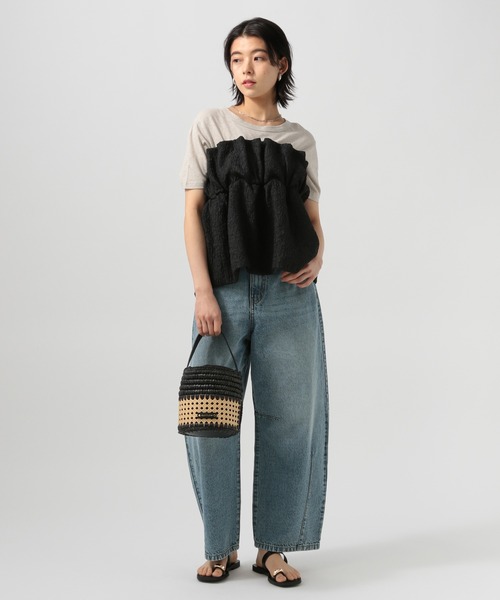 BAYFLOW（ベイフロー）の「フクレジャガードキャミビスチェ（キャミソール・レディース・ブラウン/グレイッシュベージュ/ブラック・FREE）」の11枚目の写真