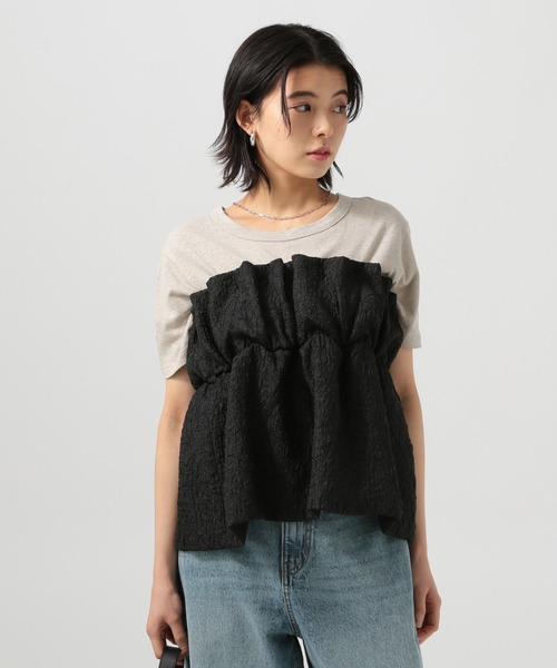 BAYFLOW（ベイフロー）の「フクレジャガードキャミビスチェ（キャミソール・レディース・ブラウン/グレイッシュベージュ/ブラック・FREE）」の12枚目の写真