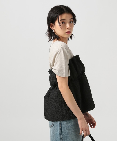 BAYFLOW（ベイフロー）の「フクレジャガードキャミビスチェ（キャミソール・レディース・ブラウン/グレイッシュベージュ/ブラック・FREE）」の13枚目の写真