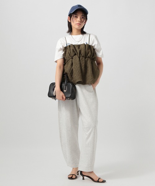 BAYFLOW（ベイフロー）の「フクレジャガードキャミビスチェ（キャミソール・レディース・ブラウン/グレイッシュベージュ/ブラック・FREE）」の4枚目の写真