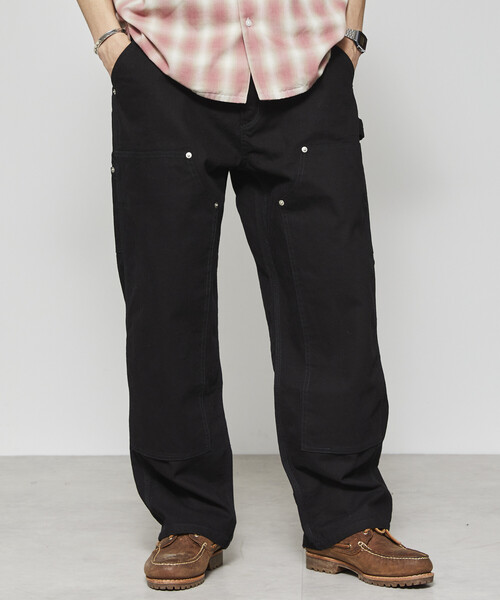 Firsthand（ファーストハンド）の「Firsthand/ファーストハンド ライトダックダブルニーペインターパンツ（その他パンツ・メンズ・ベージュ/ブラック・L/M）」の3枚目の写真