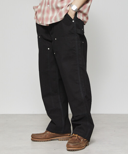 Firsthand（ファーストハンド）の「Firsthand/ファーストハンド ライトダックダブルニーペインターパンツ（その他パンツ・メンズ・ベージュ/ブラック・L/M）」の6枚目の写真