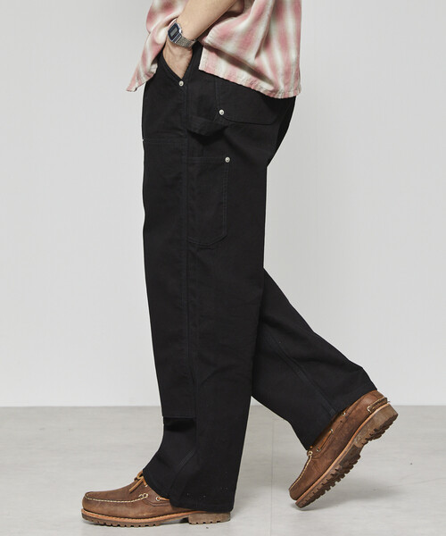 Firsthand（ファーストハンド）の「Firsthand/ファーストハンド ライトダックダブルニーペインターパンツ（その他パンツ・メンズ・ベージュ/ブラック・L/M）」の7枚目の写真