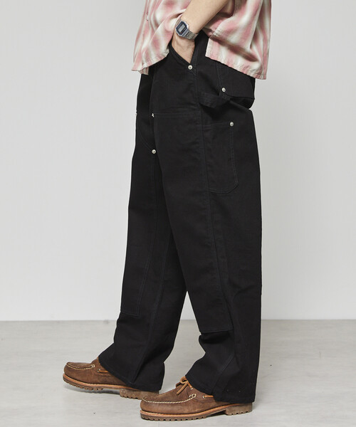 Firsthand（ファーストハンド）の「Firsthand/ファーストハンド ライトダックダブルニーペインターパンツ（その他パンツ・メンズ・ベージュ/ブラック・L/M）」の8枚目の写真