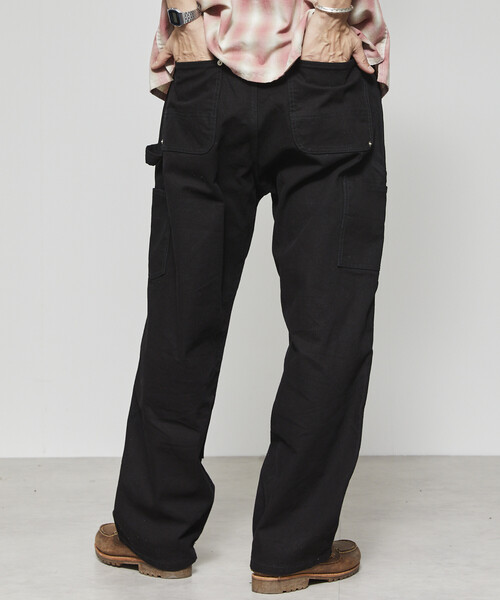 Firsthand（ファーストハンド）の「Firsthand/ファーストハンド ライトダックダブルニーペインターパンツ（その他パンツ・メンズ・ベージュ/ブラック・L/M）」の9枚目の写真