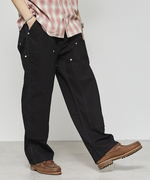 Firsthand（ファーストハンド）の「Firsthand/ファーストハンド ライトダックダブルニーペインターパンツ（その他パンツ・メンズ・ベージュ/ブラック・L/M）」の10枚目の写真