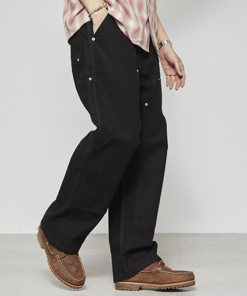 Firsthand（ファーストハンド）の「Firsthand/ファーストハンド ライトダックダブルニーペインターパンツ（その他パンツ・メンズ・ベージュ/ブラック・L/M）」の11枚目の写真