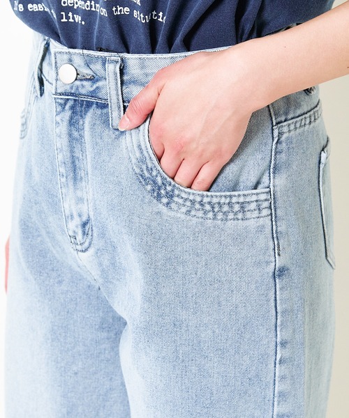 GORGE（ゴージ）の「《シアーレース×肌見せ》レディース ワイドデニムパンツ 春夏秋（デニムパンツ・レディース・ブルー/ダークブルー・S/M）」の19枚目の写真