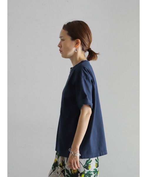 FIL DE FER（フィルデフェール）の「フレンチフレーズPT　半袖TEE（Tシャツ/カットソー・レディース・パープル/ネイビー/ホワイト・FREE）」の12枚目の写真