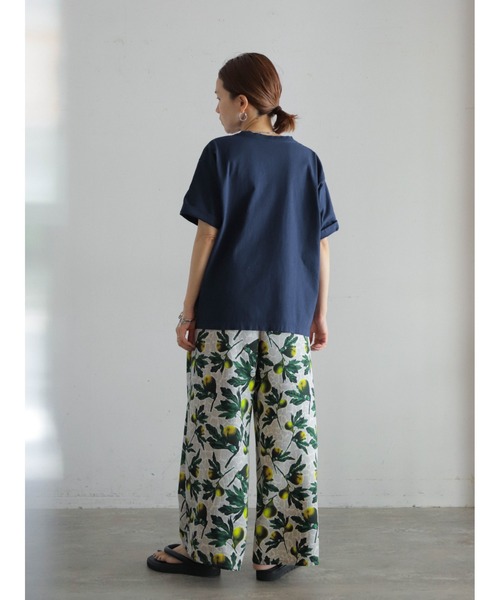 FIL DE FER（フィルデフェール）の「フレンチフレーズPT　半袖TEE（Tシャツ/カットソー・レディース・パープル/ネイビー/ホワイト・FREE）」の16枚目の写真