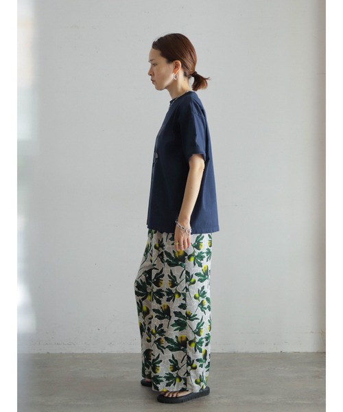 FIL DE FER（フィルデフェール）の「フレンチフレーズPT　半袖TEE（Tシャツ/カットソー・レディース・パープル/ネイビー/ホワイト・FREE）」の15枚目の写真