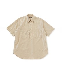 BLUE BLUE | リネンレーヨン ストレッチプルオーバー ショートスリーブシャツ(シャツ/ブラウス)