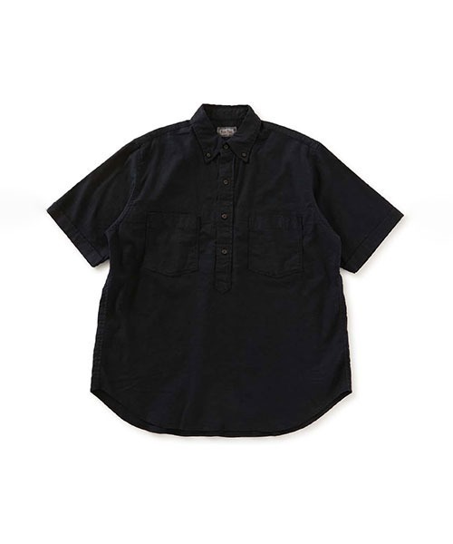 BLUE BLUE（ブルーブルー）の「リネンレーヨン ストレッチプルオーバー ショートスリーブシャツ（シャツ/ブラウス・メンズ・ナチュラル/ネイビー/ブルー/グレー・X-LARGE/LARGE/MEDIUM/SMALL）」の3枚目の写真