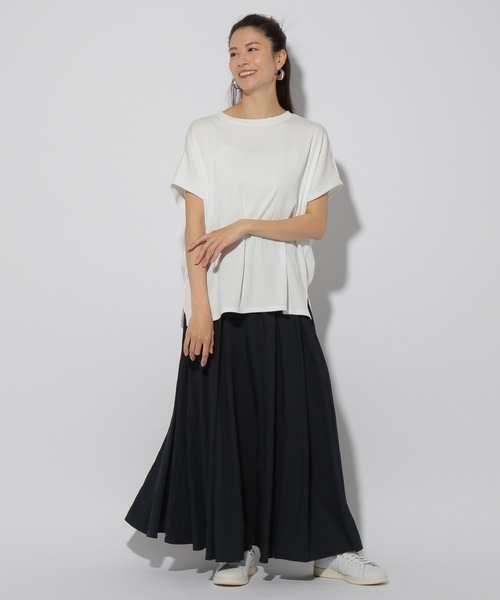 Elura(エルーラ)の「ドレスアップリブドルマンプルオーバー/326352(Tシャツ/カットソー・レディース・ブルー/カーキ/ホワイト/ネイビー・MEDIUM/LARGE)」の17枚目の写真