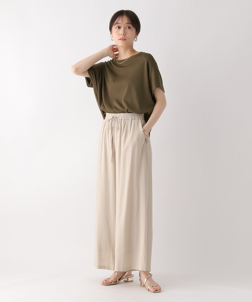 Elura(エルーラ)の「ドレスアップリブドルマンプルオーバー/326352(Tシャツ/カットソー・レディース・ブルー/カーキ/ホワイト/ネイビー・MEDIUM/LARGE)」の20枚目の写真