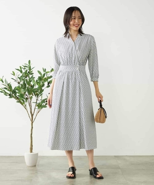 a.v.v(アーヴェヴェ)の「カシュクール柄ワンピース(ワンピース・レディース・ホワイト・38/40/34/36/42)」の21枚目の写真