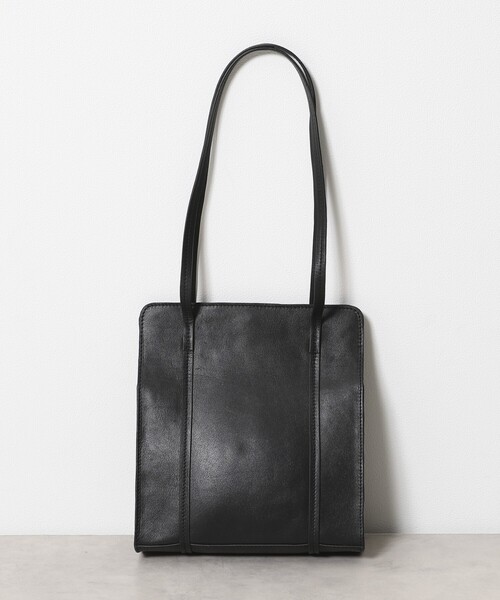 Firsthand（ファーストハンド）の「Firsthand/ファーストハンド レザースクエアトートバッグ / 牛革 / 撥水レザー（トートバッグ・レディース・ブラウン/ブラック・ONE SIZE）」の20枚目の写真