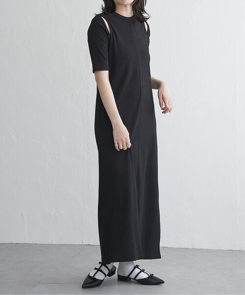 VENCEEXCHANGE（ヴァンスエクスチェンジ）の「カットリブアウトワンピース（ワンピース・レディース・ブラック/モカ/グリーン・FREE）」の14枚目の写真