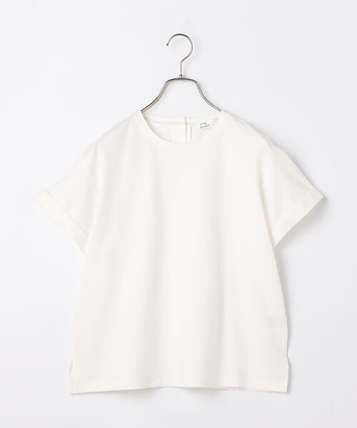 tシャツ パール釦開き麻調カットT レディース パール釦開き麻調カットT（Tシャツ/カットソー）｜fredy couleur