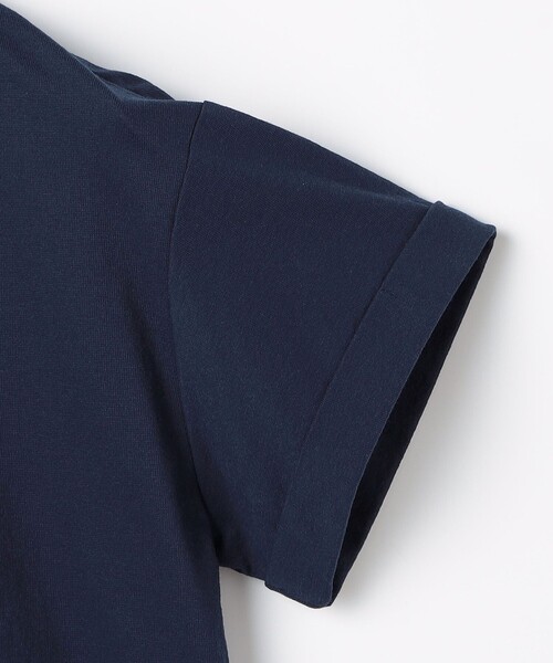 tシャツ パール釦開き麻調カットT レディース パール釦開き麻調カットT（Tシャツ/カットソー）｜fredy couleur