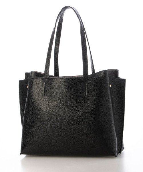 cache cache（カシュ カシュ）の「カシュカシュ cachecache / A4セパレートパーテーショントート（トートバッグ・レディース・ブラック/ベージュ系その他2/シルバー・FREE）」の4枚目の写真