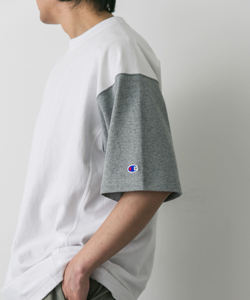 Champion（チャンピオン）の「『別注』CHAMPION×DOORS RW CRAZY SHORT-SLEEVE T-SHIRTS（Tシャツ/カットソー・メンズ・ホワイト系その他/グレー/ネイビー・LARGE/MEDIUM）」の6枚目の写真