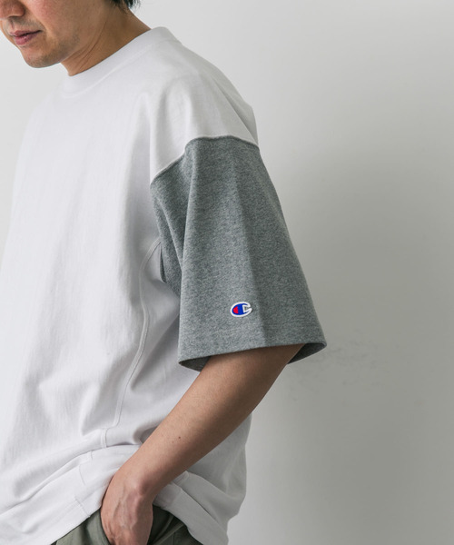 Champion（チャンピオン）の「『別注』CHAMPION×DOORS RW CRAZY SHORT-SLEEVE T-SHIRTS（Tシャツ/カットソー・メンズ・ホワイト系その他/グレー/ネイビー・LARGE/MEDIUM）」の7枚目の写真