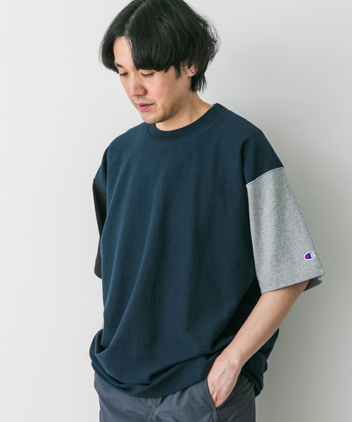 Champion（チャンピオン）の「『別注』CHAMPION×DOORS RW CRAZY SHORT-SLEEVE T-SHIRTS（Tシャツ/カットソー・メンズ・ホワイト系その他/グレー/ネイビー・LARGE/MEDIUM）」の10枚目の写真