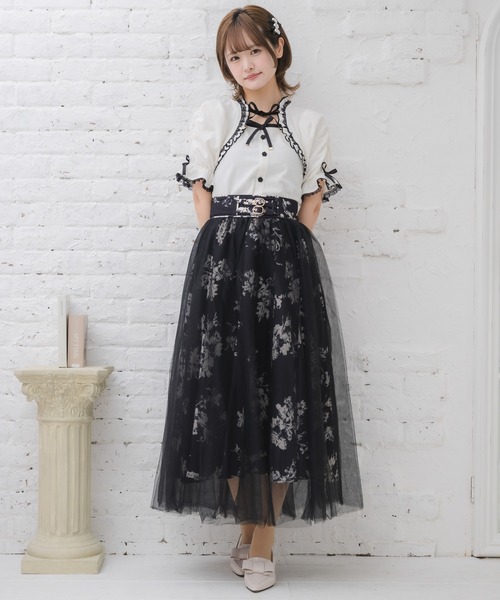 tシャツ Wリボンボレロ風トップス レディース Wリボンボレロ風トップス（Tシャツ/カットソー）｜couture BY