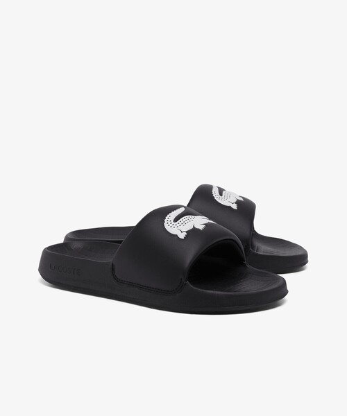 LACOSTE（ラコステ）の「レディース SERVE SLIDE 1.0 125 1 CFA（サンダル・レディース・ホワイト×グリーン/ライトピンク/ブラック×ホワイト・22.5cm/23.5cm/24.0cm/25.0cm）」の2枚目の写真