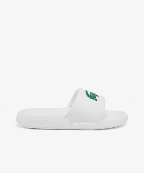 LACOSTE（ラコステ）の「レディース SERVE SLIDE 1.0 125 1 CFA（サンダル・レディース・ホワイト×グリーン/ライトピンク/ブラック×ホワイト・22.5cm/23.5cm/24.0cm/25.0cm）」の4枚目の写真