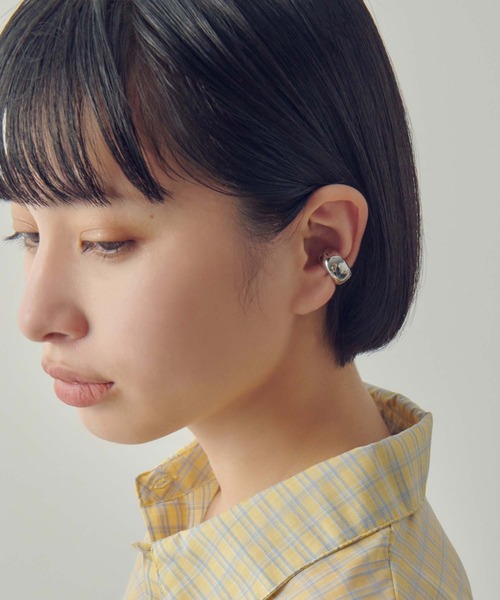 GOLDY(ゴールディ)の「チャビー フープ ワンタッチ イヤリング(イヤリング・レディース・シルバー/ゴールド系その他/シルバー系その他/ゴールド・FREE)」の12枚目の写真