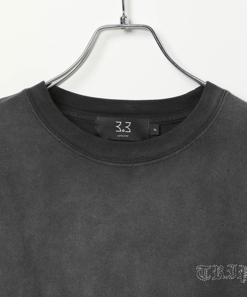 LAND MUSEUM(ランドミュージアム)の「LAND MUSEUM/ルーズダメージT(Tシャツ/カットソー・メンズ・ブラック/ベージュ・FREE)」の17枚目の写真