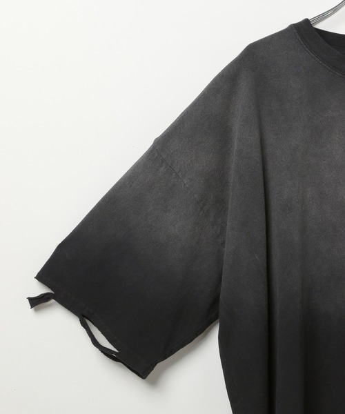 LAND MUSEUM(ランドミュージアム)の「LAND MUSEUM/ルーズダメージT(Tシャツ/カットソー・メンズ・ブラック/ベージュ・FREE)」の21枚目の写真