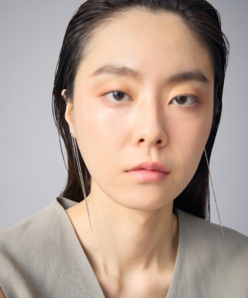 Jouete（ジュエッテ）の「ピアス ボールチェーン（ピアス（両耳用）・レディース・プラチナム・FREE）」の4枚目の写真