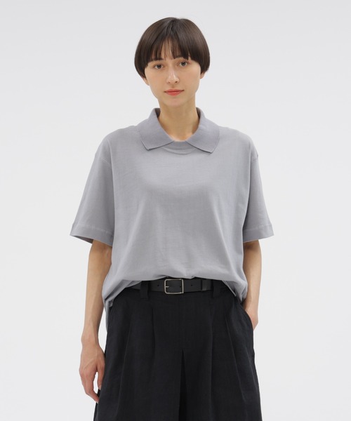 MHL エムエイチエル　カットソー　Mサイズ　ブルー　新品未使用 MHL.（エムエイチエル）の「PRINTED COTTON JERSEY（Tシャツ