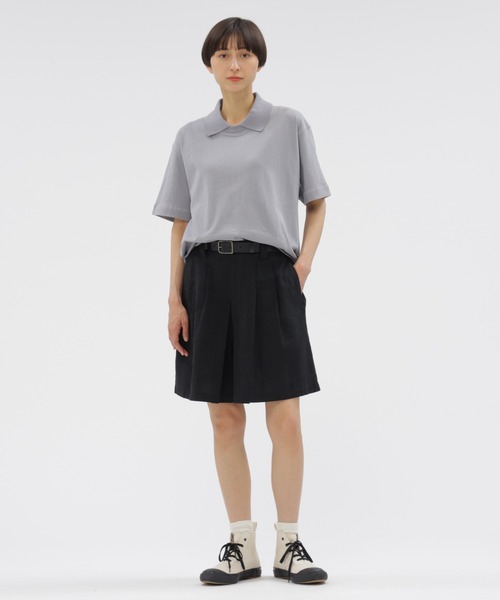 MHL.(エムエイチエル)の「AIR COTTON JERSEY TOP(Tシャツ/カットソー・レディース・ブラウン系その他2/グレー系その他2・2)」の4枚目の写真