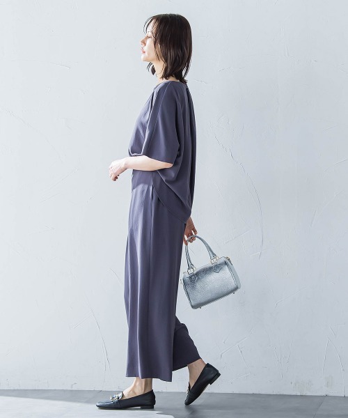 LAUTREAMONT（ロートレアモン）の「【一部店舗限定販売】キレイ×リラックス ガウチョパンツ≪洗濯機で洗える≫（その他パンツ・レディース・ブラック/チャコールグレー/ベージュ・9号/7号）」の10枚目の写真