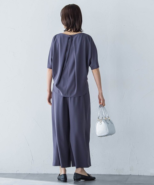 LAUTREAMONT（ロートレアモン）の「【一部店舗限定販売】キレイ×リラックス ガウチョパンツ≪洗濯機で洗える≫（その他パンツ・レディース・ブラック/チャコールグレー/ベージュ・9号/7号）」の9枚目の写真