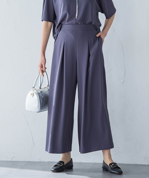 LAUTREAMONT（ロートレアモン）の「【一部店舗限定販売】キレイ×リラックス ガウチョパンツ≪洗濯機で洗える≫（その他パンツ・レディース・ブラック/チャコールグレー/ベージュ・9号/7号）」の18枚目の写真