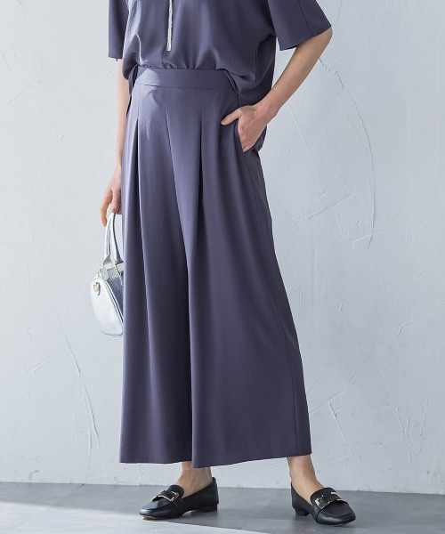 LAUTREAMONT（ロートレアモン）の「【一部店舗限定販売】キレイ×リラックス ガウチョパンツ≪洗濯機で洗える≫（その他パンツ・レディース・ブラック/チャコールグレー/ベージュ・9号/7号）」の16枚目の写真