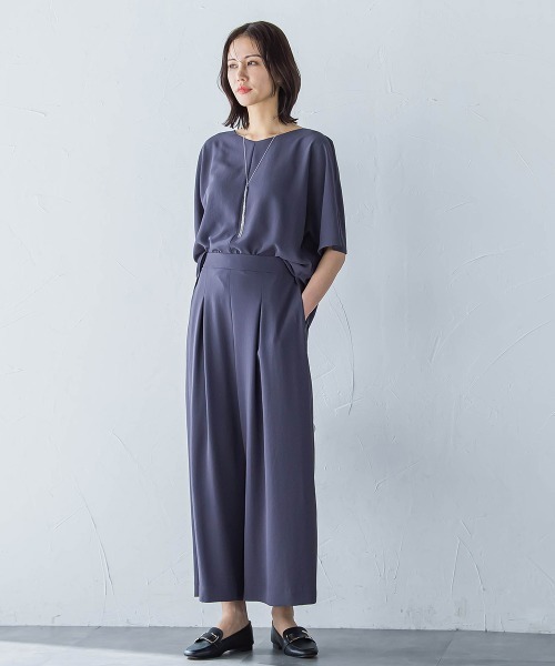 LAUTREAMONT（ロートレアモン）の「【一部店舗限定販売】キレイ×リラックス ガウチョパンツ≪洗濯機で洗える≫（その他パンツ・レディース・ブラック/チャコールグレー/ベージュ・9号/7号）」の13枚目の写真