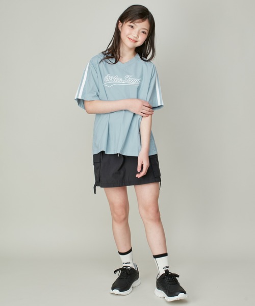 tシャツ 「1枚で着映える」タフタコンビウェーブカットソー レディース 1枚で着映える】タフタコンビデザインカットソー(トップス