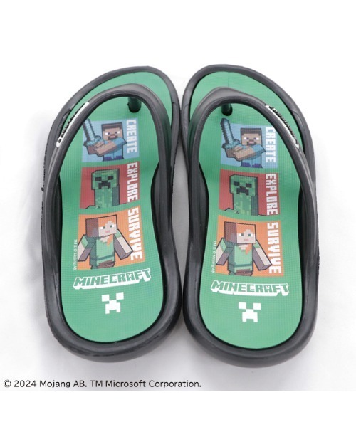 RUGGEDWORKS(ラゲッドワークス)の「【完売】《マインクラフト》キッズ ビーチ サンダル(サンダル・キッズ・グリーン/ブラック・19㎝/20㎝/21cm)」の8枚目の写真